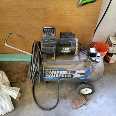 Campbell Hausfeld 5 horsepower. 20 gallon air compressor