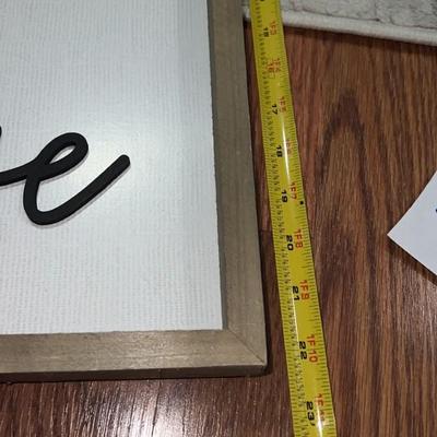 home decor sign "with my whole heart for my whole life"
