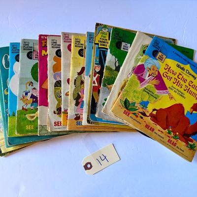 Vintage Walt Disney - Disney Land Record and Book Lot