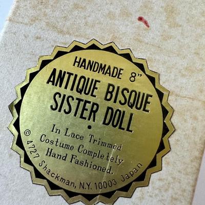 Antique Fine Bisque Sister Doll