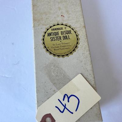 Antique Fine Bisque Sister Doll