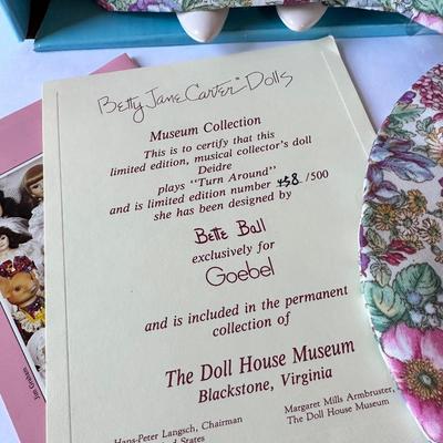 Goebel musical Bette Ball "Deidre" Doll