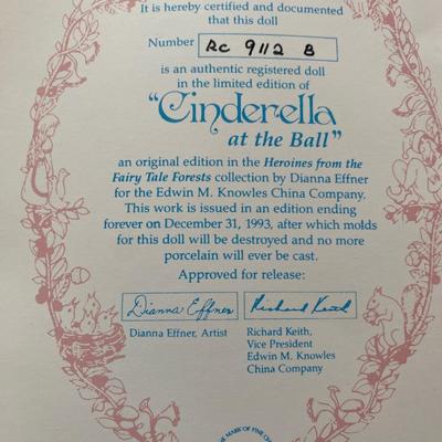 Ashton Drake Galleries Cinderella at the Ball Doll