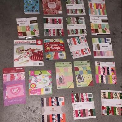 large tub full of card stock lot for arts and craft