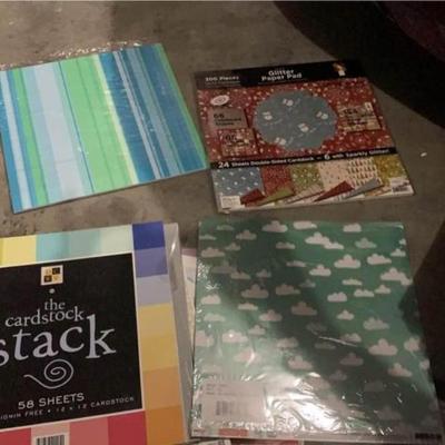 large tub full of card stock lot for arts and craft