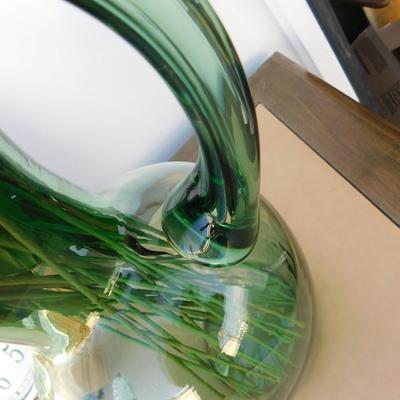 VINTAGE GREEN GLASSWARE AND HOME DECOR