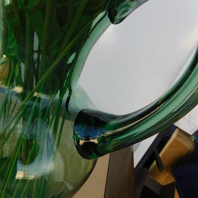 VINTAGE GREEN GLASSWARE AND HOME DECOR
