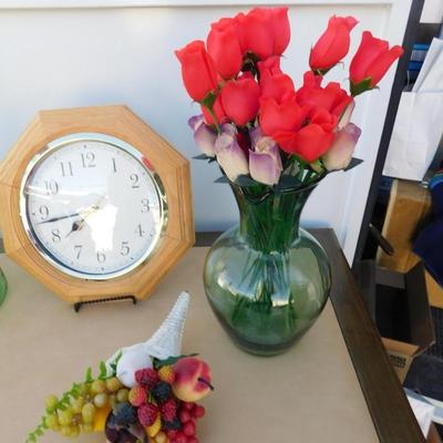 VINTAGE GREEN GLASSWARE AND HOME DECOR