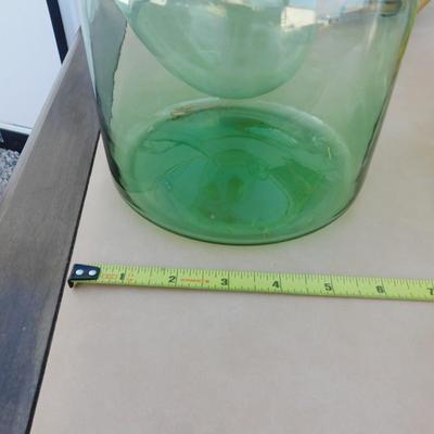 VINTAGE GREEN GLASSWARE AND HOME DECOR