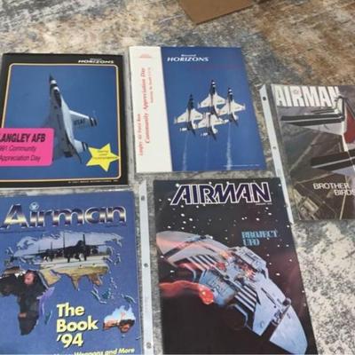 Vintage military and ufo magazines. Airman. 1978-94