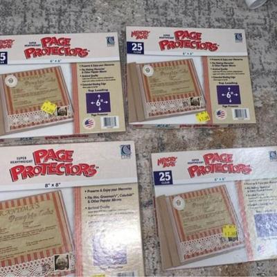 Page protectors lot of 4