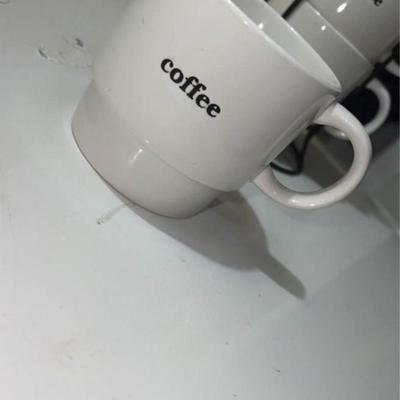 set of 4 coffee mugs with stand