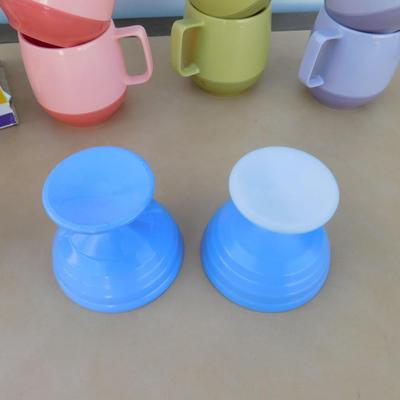 NIB COFFEE PRESS, VINTAGE COFFEE CUPS, ICE CREAM COMMODES, ITALIAN DISH