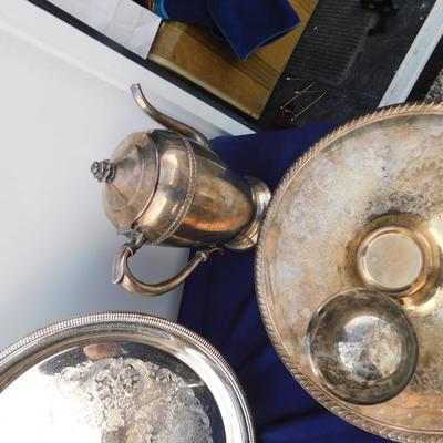 EAT YOUR HEART OUT ON SOME SILVERPLATE, DON'T MISS THE COOL SERVING DISH