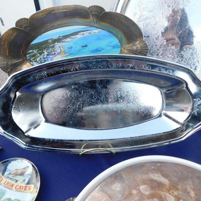 EAT YOUR HEART OUT ON SOME SILVERPLATE, DON'T MISS THE COOL SERVING DISH