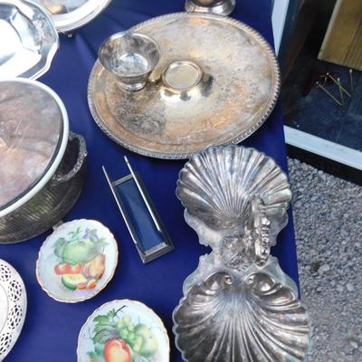 EAT YOUR HEART OUT ON SOME SILVERPLATE, DON'T MISS THE COOL SERVING DISH