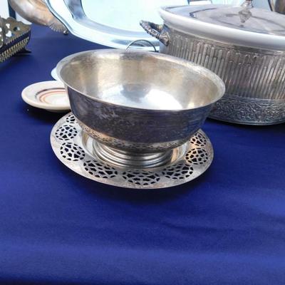 EAT YOUR HEART OUT ON SOME SILVERPLATE, DON'T MISS THE COOL SERVING DISH