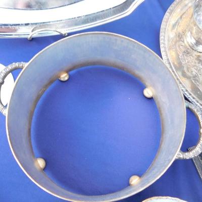 EAT YOUR HEART OUT ON SOME SILVERPLATE, DON'T MISS THE COOL SERVING DISH