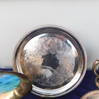 EAT YOUR HEART OUT ON SOME SILVERPLATE, DON'T MISS THE COOL SERVING DISH