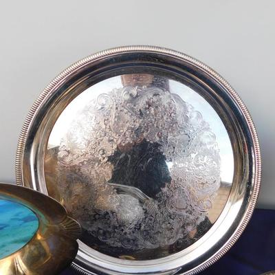 EAT YOUR HEART OUT ON SOME SILVERPLATE, DON'T MISS THE COOL SERVING DISH