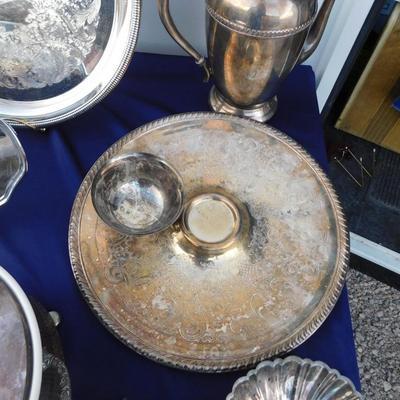 EAT YOUR HEART OUT ON SOME SILVERPLATE, DON'T MISS THE COOL SERVING DISH