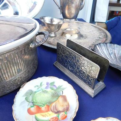 EAT YOUR HEART OUT ON SOME SILVERPLATE, DON'T MISS THE COOL SERVING DISH