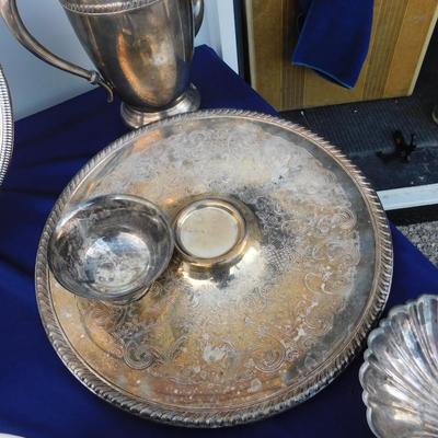 EAT YOUR HEART OUT ON SOME SILVERPLATE, DON'T MISS THE COOL SERVING DISH
