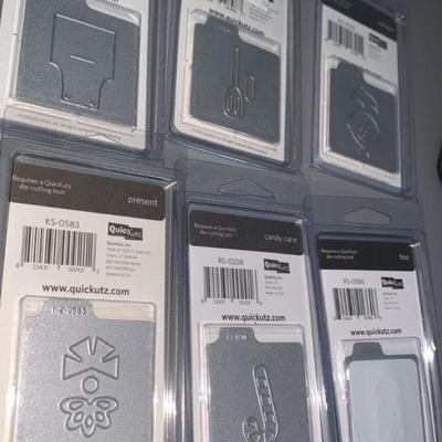 7 New Quickutz Lot 2x2 4x4 Metal Cutting Dies random lot