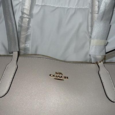 COACH Zip Top Tote Bag In CHALK/Off White. Brand New with tags