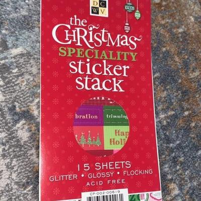 DCWV Quote Sticker Christmas Speciality Stack