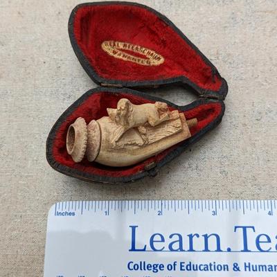 ANTIQUE Meerschaum HAND CARVED Horse Pipe