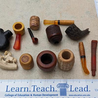 Variety Lot of Antique Pipe Parts