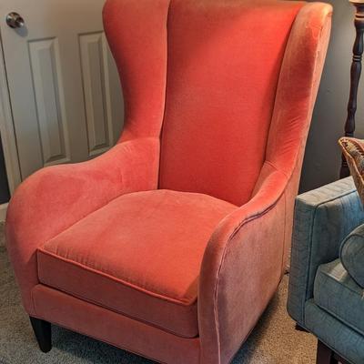 Like New Custom Upholstered Wingback Chair