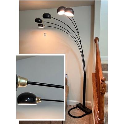 Contemporary Arched Metal Tree Floor Lamp Light