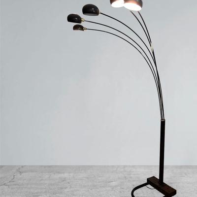 Contemporary Arched Metal Tree Floor Lamp Light