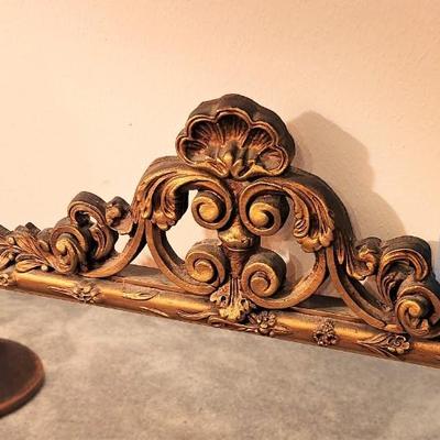Lot #84  Vintage Ornate Wall Mirror - heavy!
