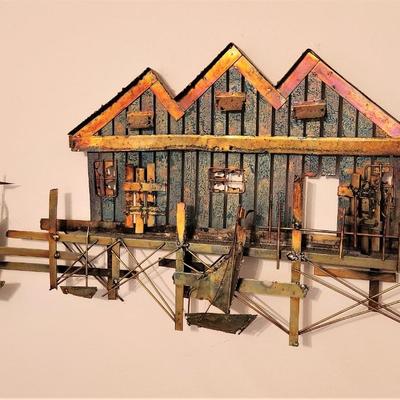 Lot #87  Enamel on Copper - MidCentury Wall decoration