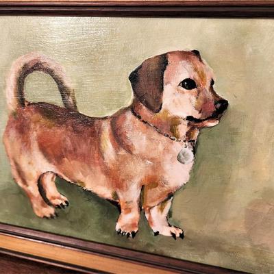 Lot #88 Cute Original Painting of a Small Dog