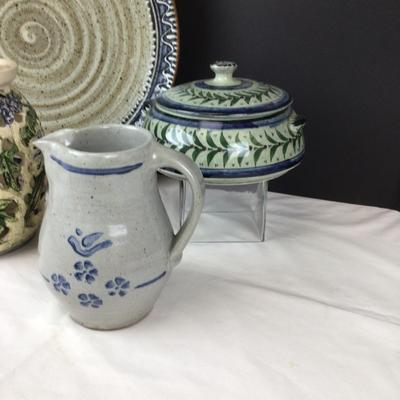 285 Blue Pottery Stoneware Lot