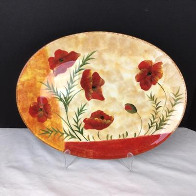 290 Floral Decor Lot with Red Wing Pottery Pitcher