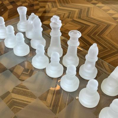 Glass chess sets