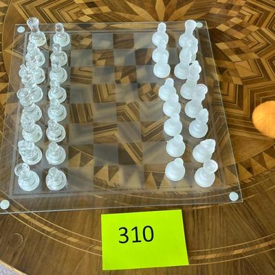 Glass chess sets