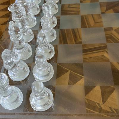 Glass chess sets