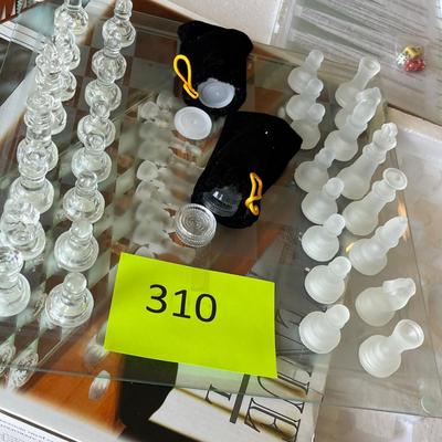 Glass chess sets