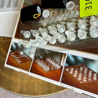 Glass chess sets