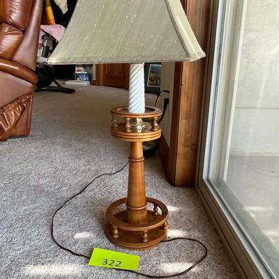 Early American Milk Glass table lamp