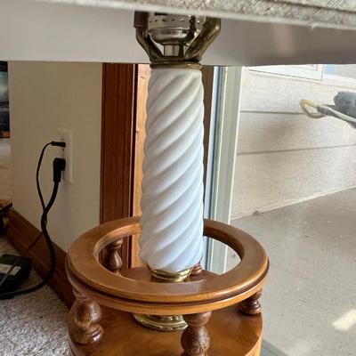 Early American Milk Glass table lamp