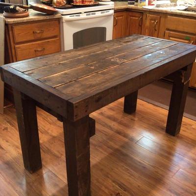 401 Rustic Solid Pine Table/Island