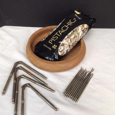 405 Wooden Nut Bowl & Tools
