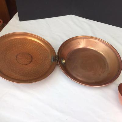 407 Vintage Copper Bed Pan, Kettle and Ladle